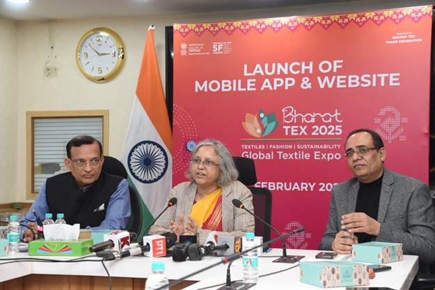 Launch of Mobile App & Website - Bharat Tex 2025