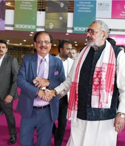 Shri Giriraj Singh With RAKESH KUMAR ( Chairman of IEML )